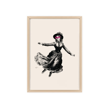 Masked Vigilante Vintage Woman 1 | Framed Wall Art