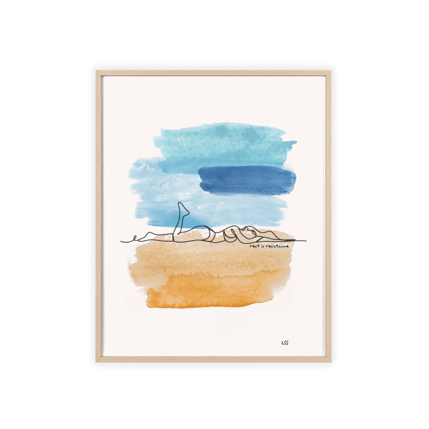 Rest Is Resistance | Framed Wall Art