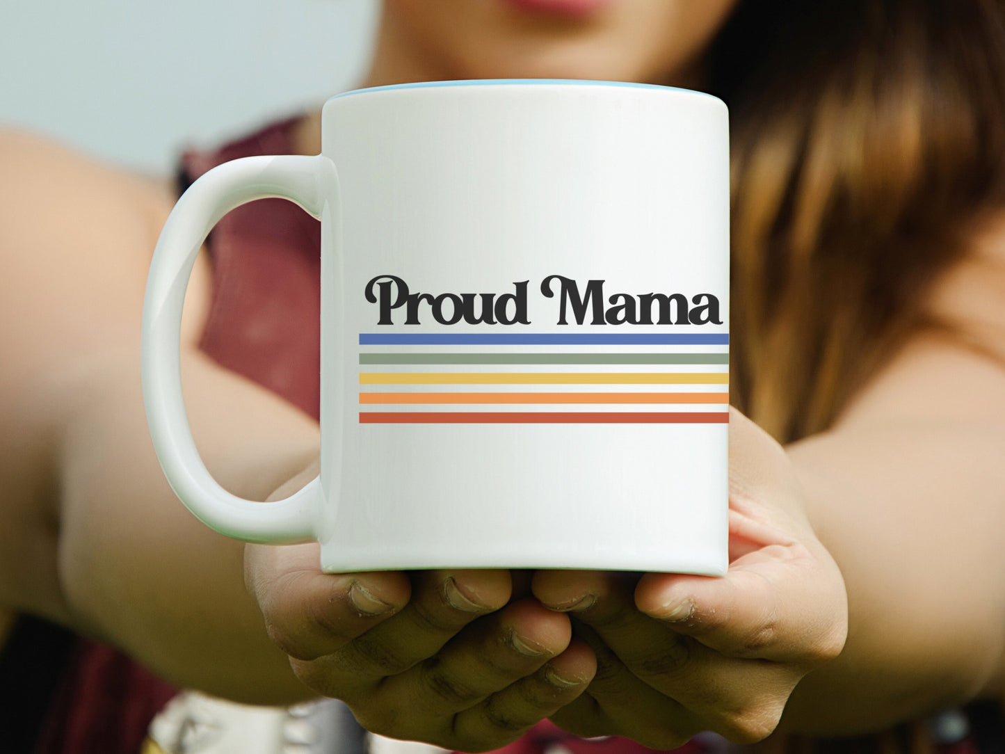 Mothers Day Gifts | Proud Mama Mug, LGBTQ+ Gift for Mom