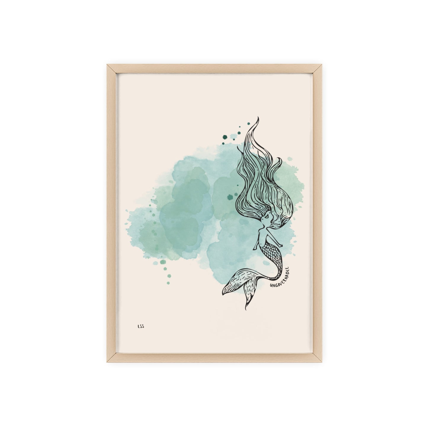 Ungovernable Mermaid | Framed Wall Art
