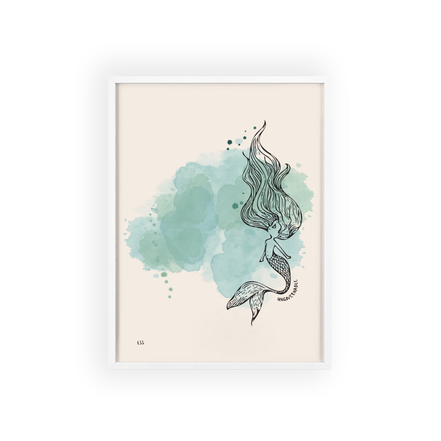 Ungovernable Mermaid | Framed Wall Art