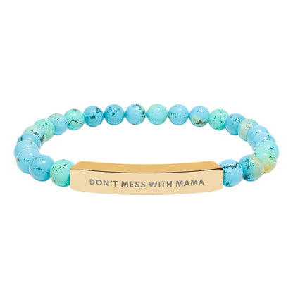Don't Mess With Mama | 18K Gold-Plated Chakra Stone Bracelet
