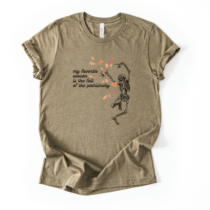 The Fall of The Patriarchy Skeleton T-Shirt