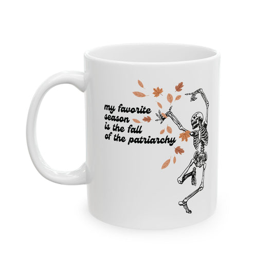 The Fall of the Patriarchy Skeleton Coffee Mug