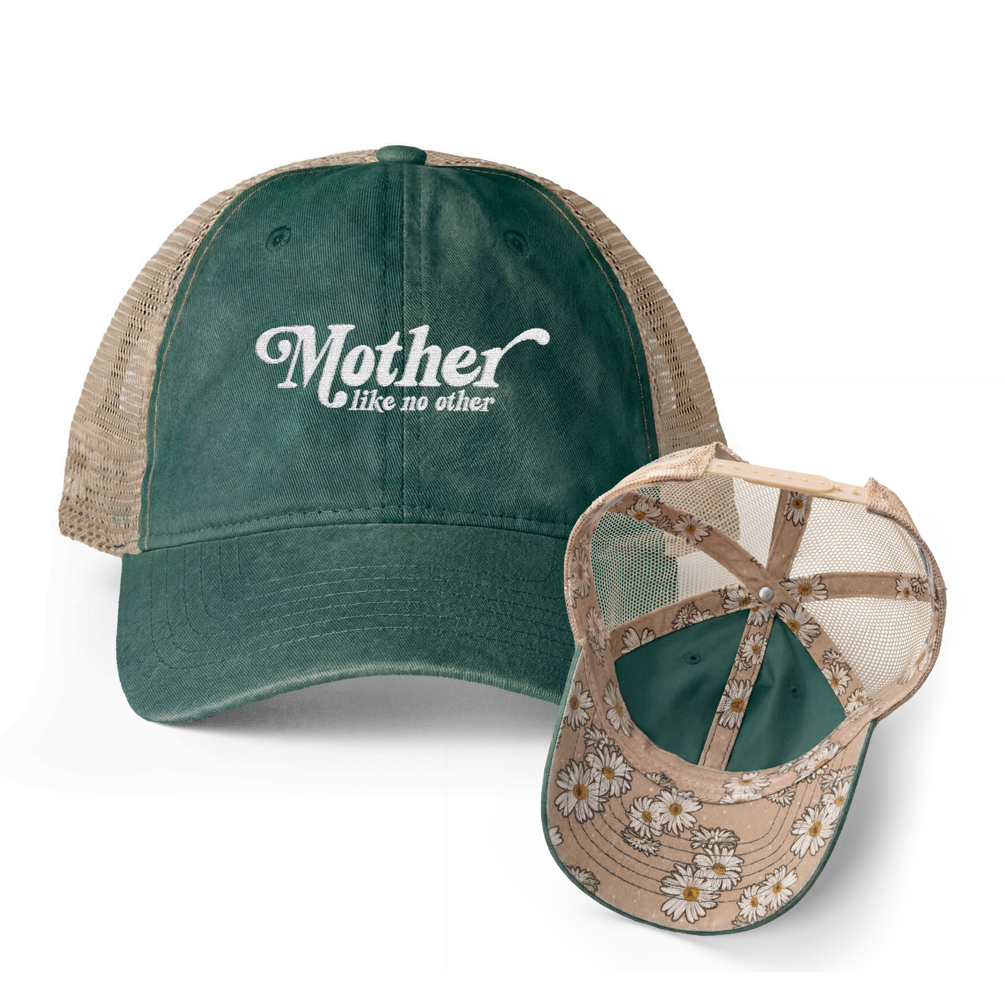 Mother Like No Other | Washed Pattern Mesh-Back Trucker Hat