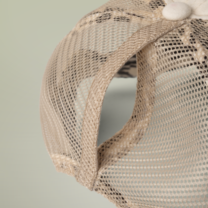 Single Mama Magic | Washed Pattern Mesh-Back Trucker Hat